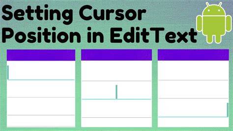 How to set cursor position in EditText