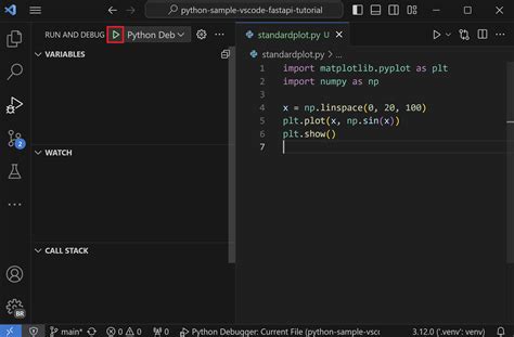 How to set the working directory for debugging a Python program in VS Code