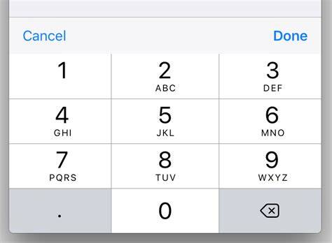 How to show Done button on iOS number pad keyboard