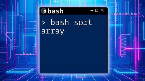 How to sort an array in Bash