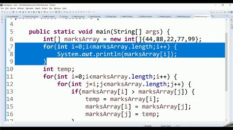 How to sort an array of integers