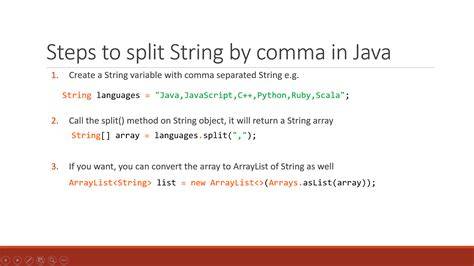 How to split a comma-separated string