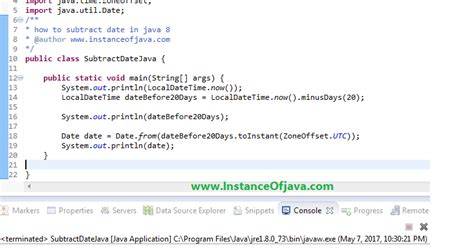 How to subtract X days from a date using Java calendar