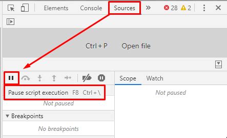 How to terminate script execution when debugging in Google Chrome