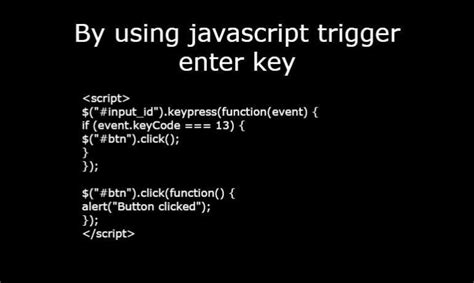 How to trigger event in JavaScript