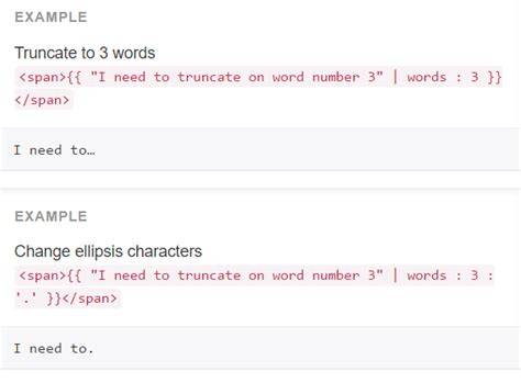 How to truncate text in Angular2