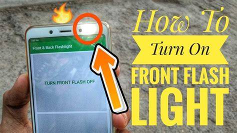 How to turn on front flash light programmatically in Android