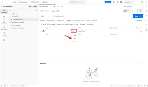How to upload a file and JSON data in Postman