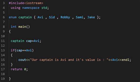 How to use enums in C