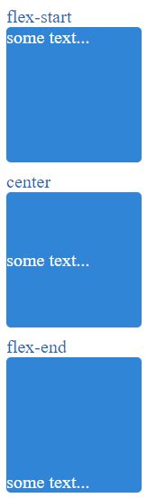How to vertically align text inside a flexbox