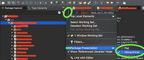 How to view hierarchical package structure in Eclipse package explorer