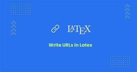 How to write URLs in Latex closed