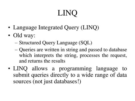 How would you do a not in query with LINQ