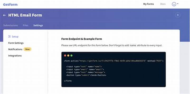 Html Code For Email Form