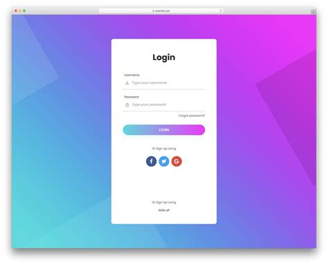 Html Login Template