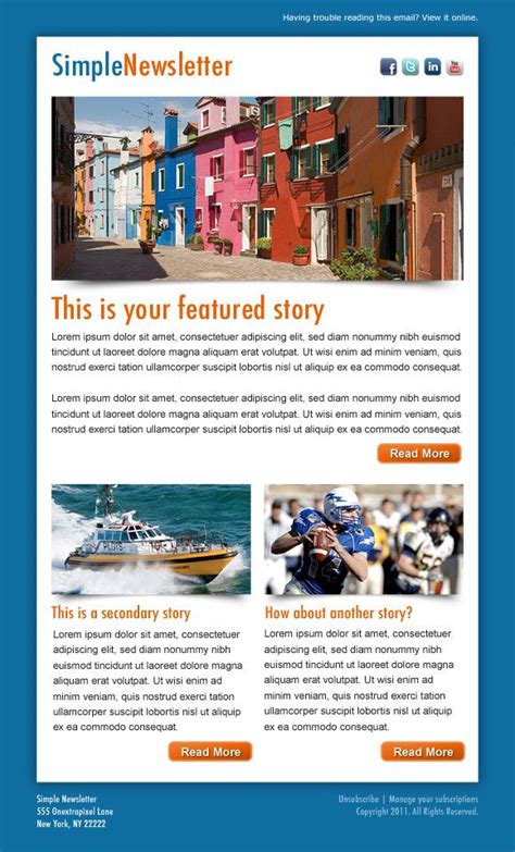 Html Newsletter Template
