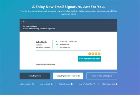 Hubspot Email Signature Template