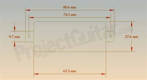 Humbucker Pickup Routing Template