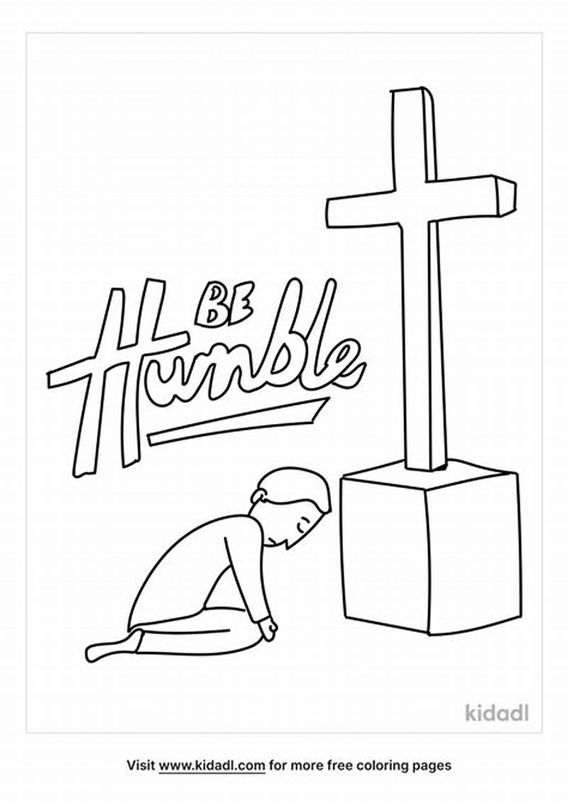 Humility Coloring Page