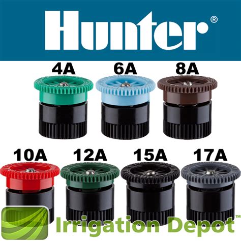 Hunter Sprinkler Heads Chart