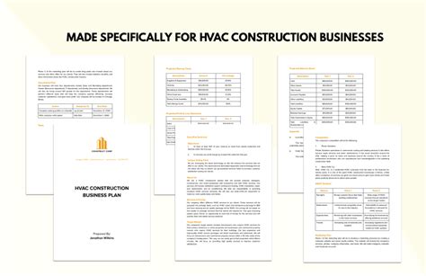 Hvac Business Plan Template