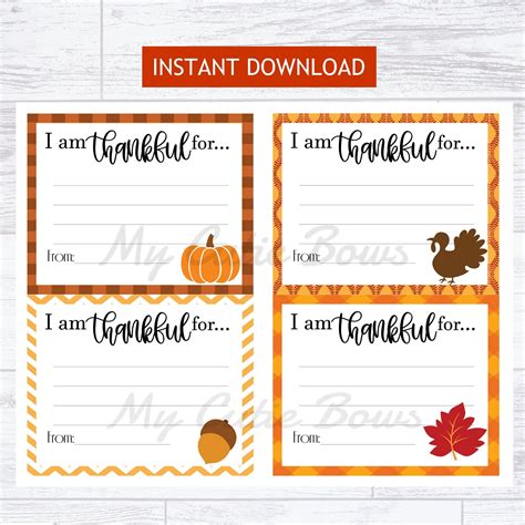 I Am Thankful Template