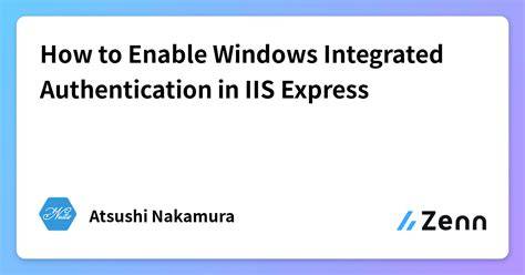 IIS Express Windows Authentication