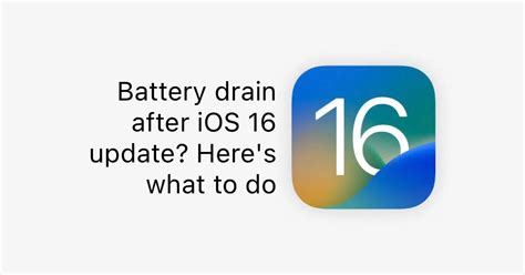 IOS 16.2 update battery drain