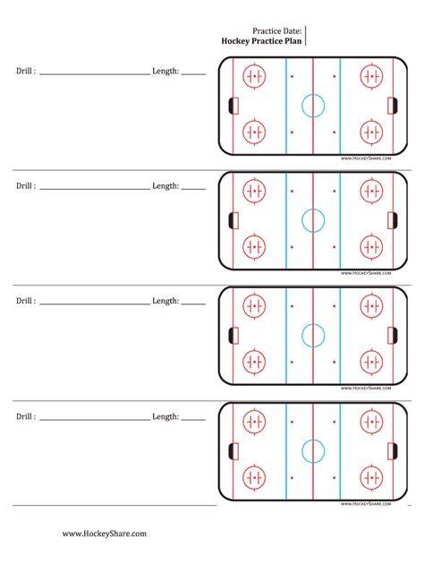 Ice Hockey Practice Plan Template