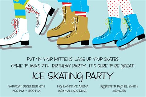 Ice Skating Invitation Template Free