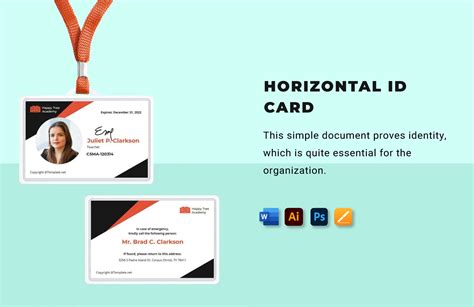 Id Card Template For Word