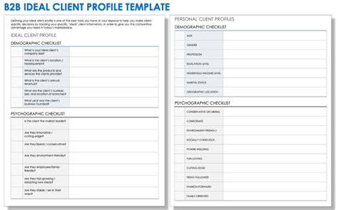 Ideal Customer Profile Template For B2b