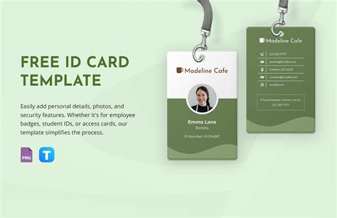 Identification Template Free