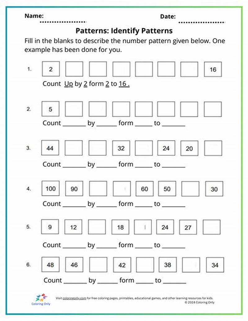 Identifying Pattern Markings Lesson 7 Activity Answers