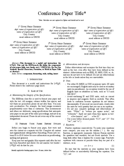 Iee Conference Template