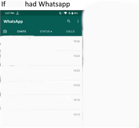 If Whatsapp Was In Meme Template
