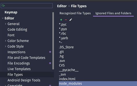 Ignore a folder in search results