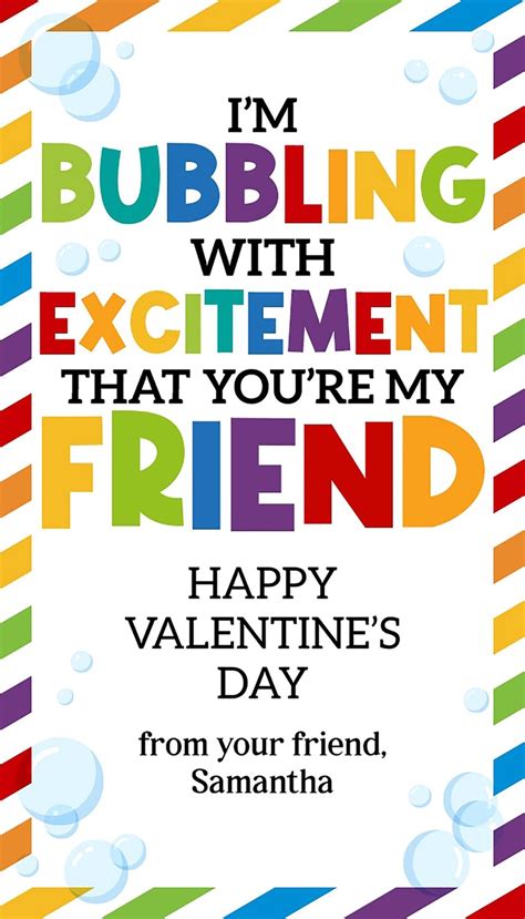 Im Bubbling With Joy Free Editable Valentine Printable
