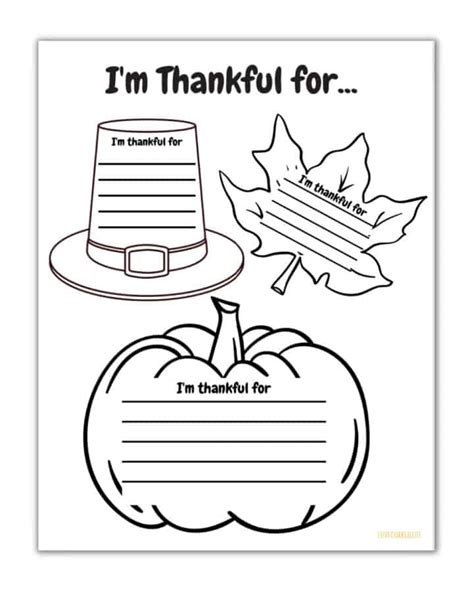 Im Thankful For Printable