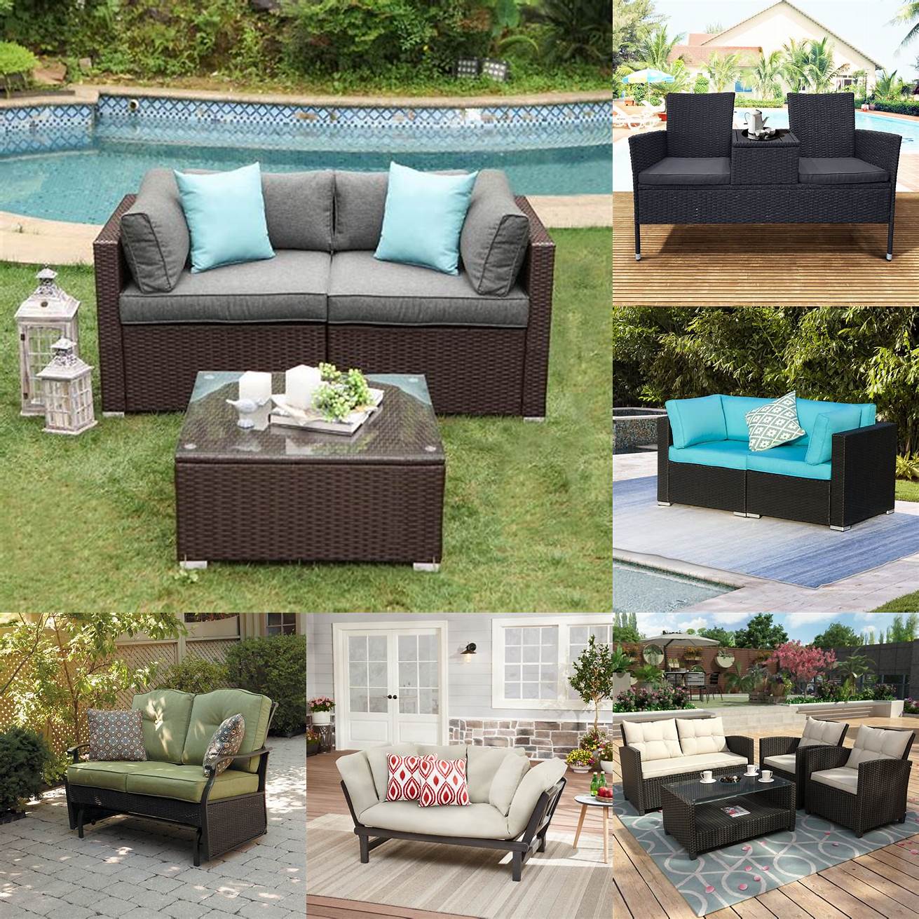 Image 2 Outdoor sofa and loveseat