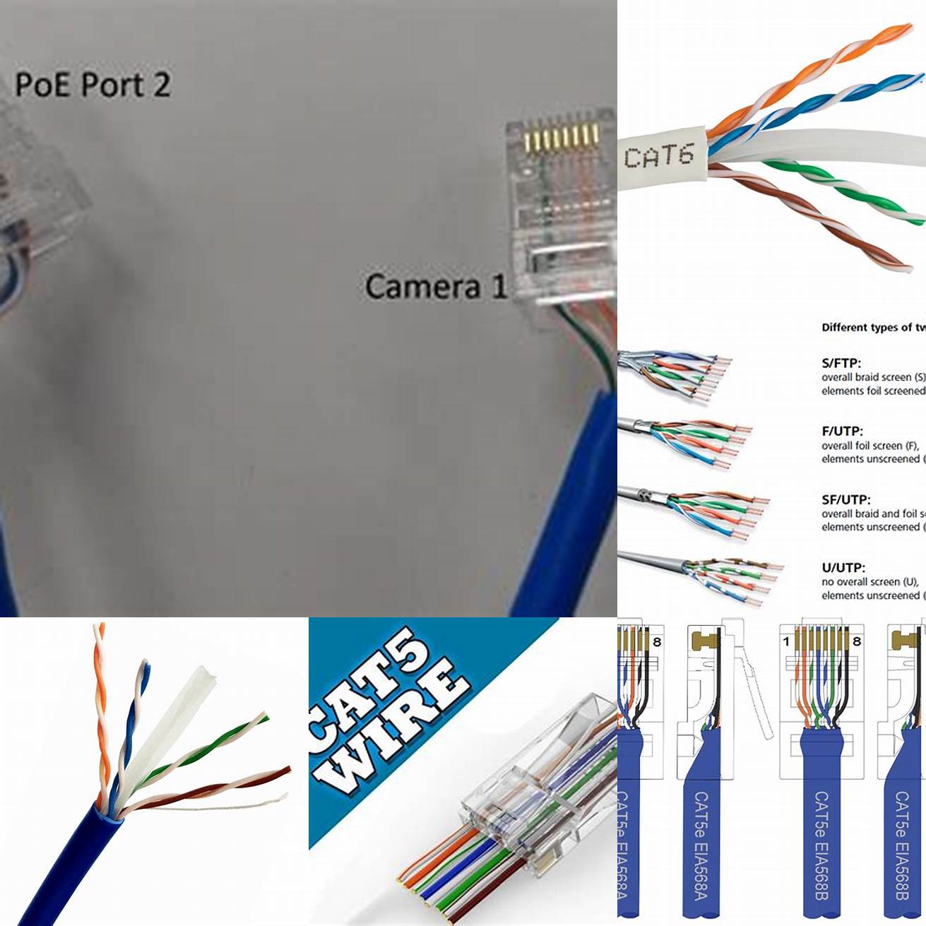 Image 2 Wire Pairs in Cat 6 Cable