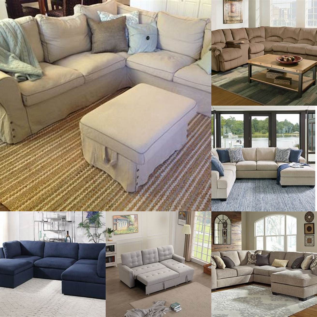 Image 4 Sectional Sofa Sleeper with Removable Covers