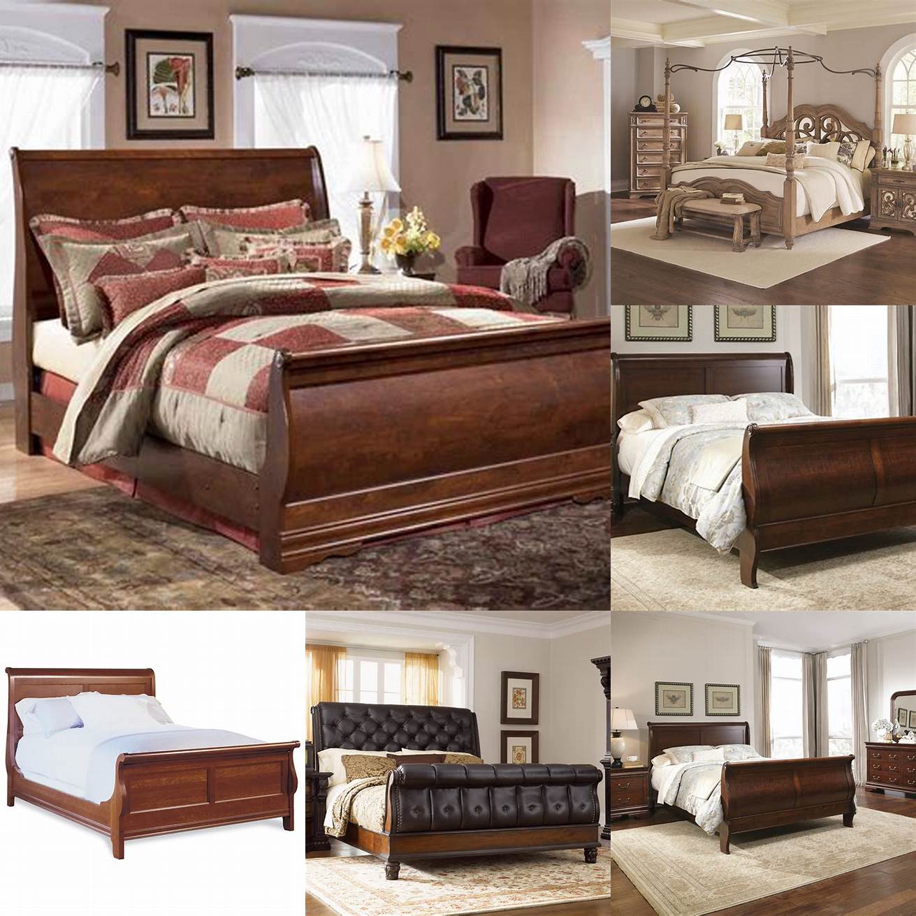 Image 5 A Sleigh Bed Queen with a canopy