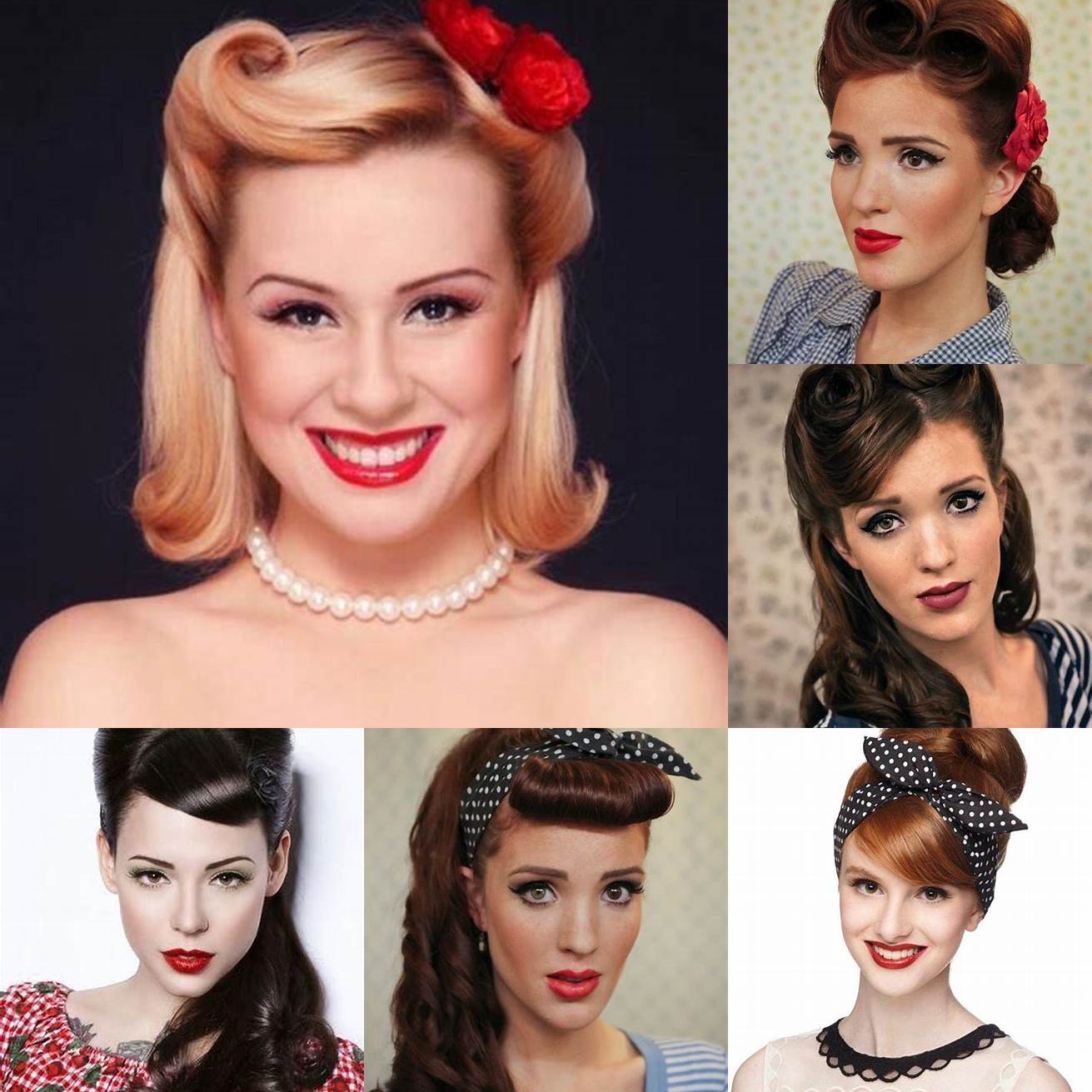 Image coiffure pin-up