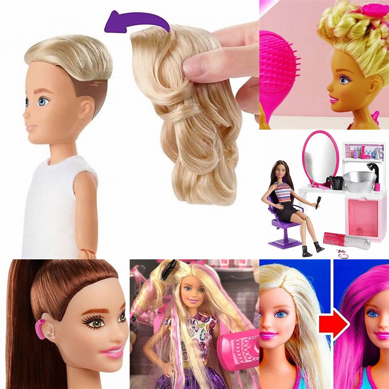 Image de Barbie avec une nouvelle coiffure