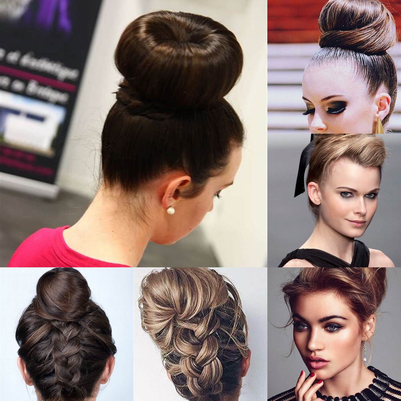 Image du chignon haut