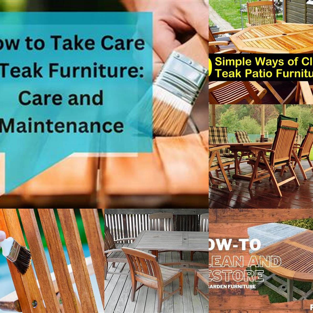 Image of Teak Furniture Maintenance
