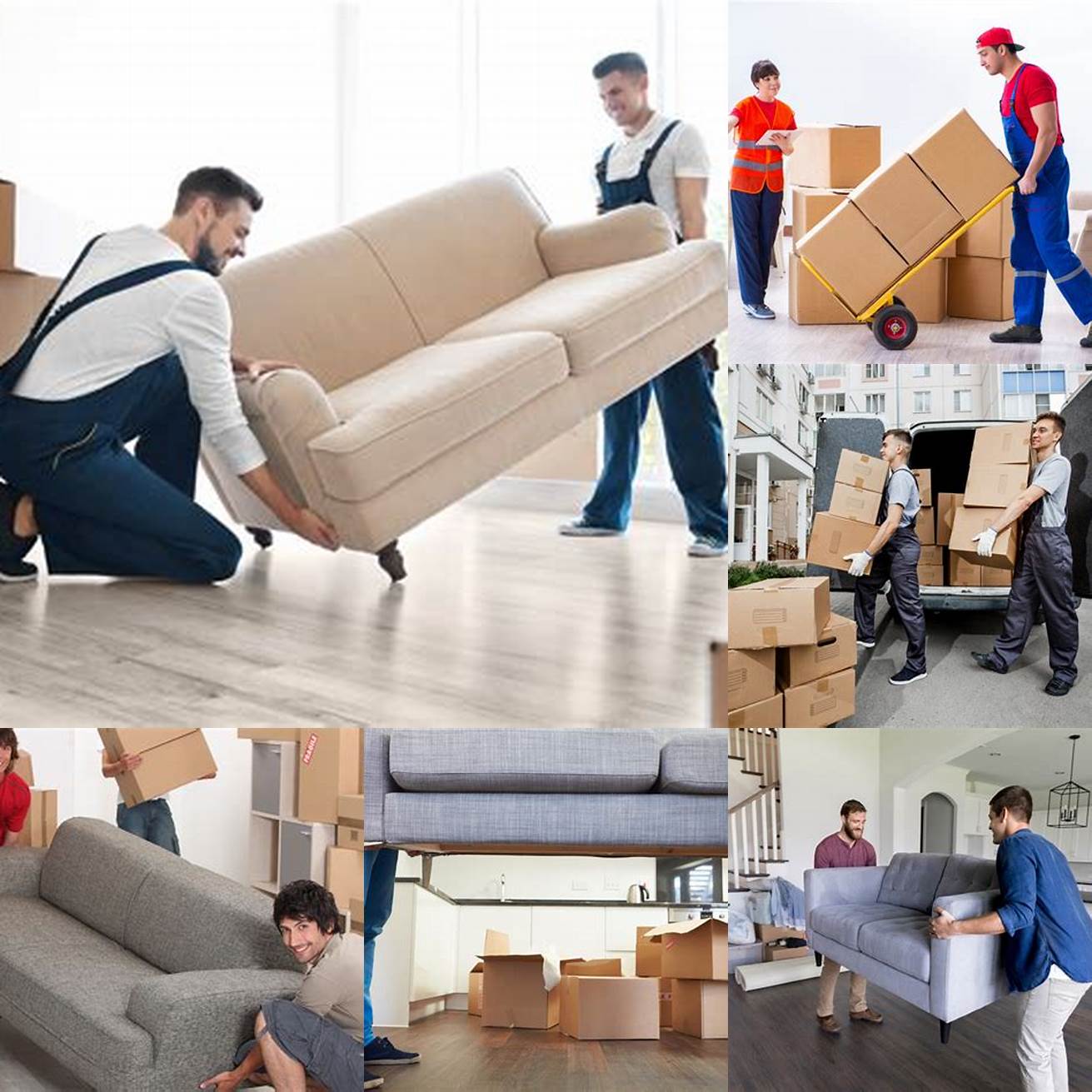 Image of professional movers carrying furniture