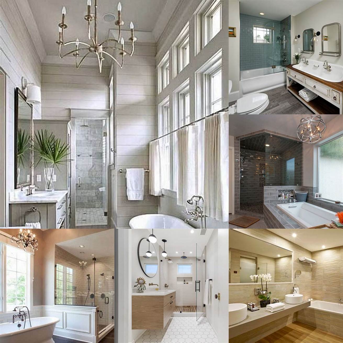 Images of different bathroom styles
