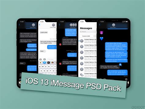 Imessage Template Psd